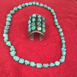 Turquoise necklace! (Bracelet sold separately.)